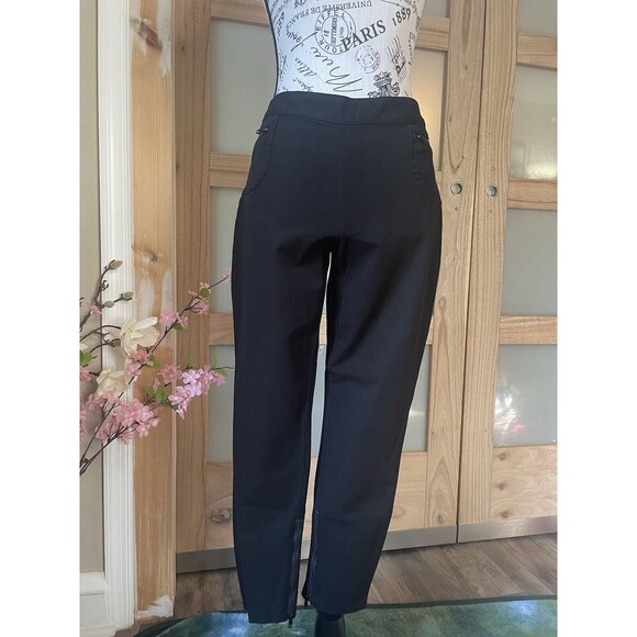 Gap Pants Womens Size 6 Back Zipper Closure Ankle Zip Balck W/Pockets - Picture 1 of 10